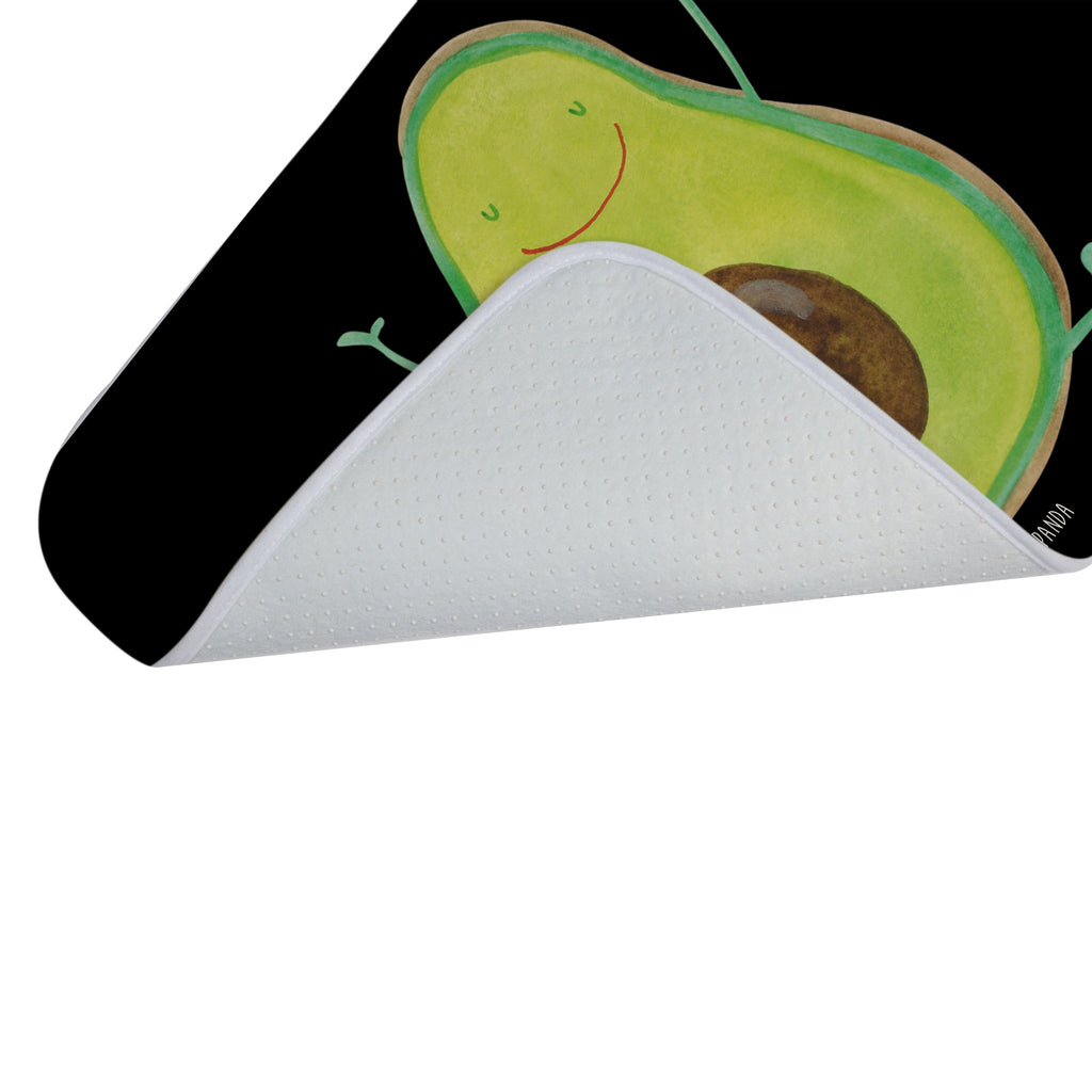 Badvorleger Avocado Happy Badematte, Badteppich, Duschvorleger, Badezimmerteppich, Badezimmermatte, Badvorleger, Duschmatte, Duschteppich, Avocado, Veggie, Vegan, Gesund, Chaos