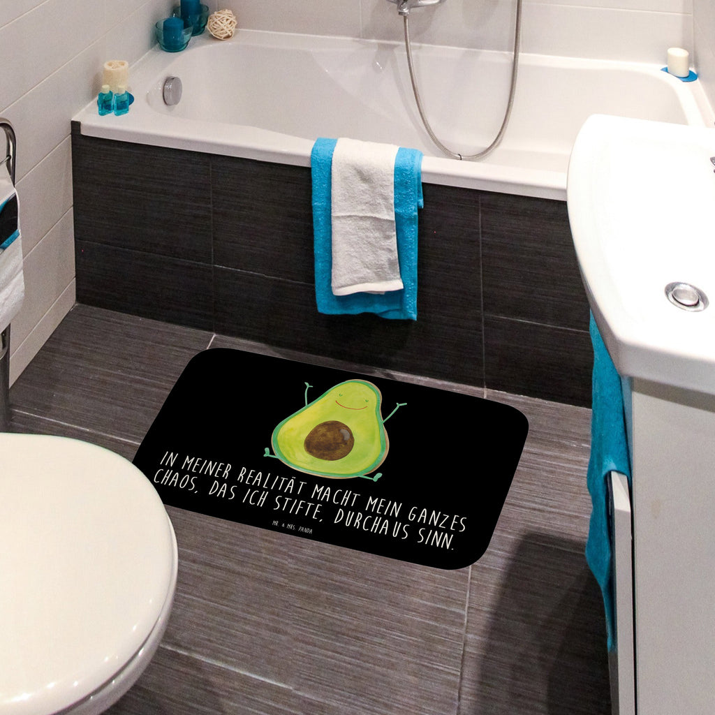Badvorleger Avocado Happy Badematte, Badteppich, Duschvorleger, Badezimmerteppich, Badezimmermatte, Badvorleger, Duschmatte, Duschteppich, Avocado, Veggie, Vegan, Gesund, Chaos
