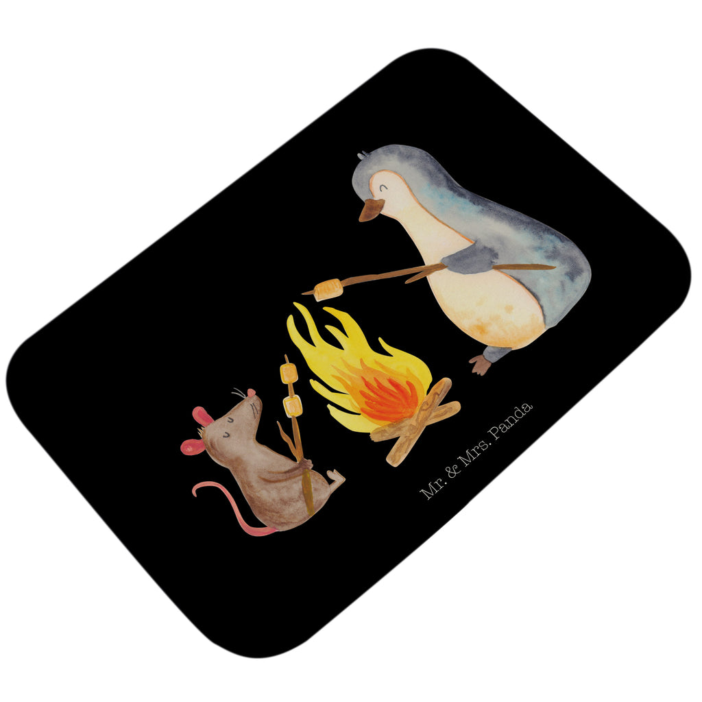 Badvorleger Pinguin Lagerfeuer Badematte, Badteppich, Duschvorleger, Badezimmerteppich, Badezimmermatte, Badvorleger, Duschmatte, Duschteppich, Pinguin, Maus, Pinguine, Lagerfeuer, Leben, Arbeit, Job, Motivation, Büro, Büroalltag, Lebensspruch, Lebensmotivation, Neustart, Liebe, grillen, Feuer, Marshmallows