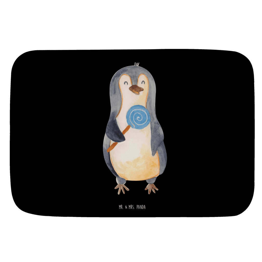 Badvorleger Pinguin Lolli Badematte, Badteppich, Duschvorleger, Badezimmerteppich, Badezimmermatte, Badvorleger, Duschmatte, Duschteppich, Pinguin, Pinguine, Lolli, Süßigkeiten, Blödsinn, Spruch, Rebell, Gauner, Ganove, Rabauke