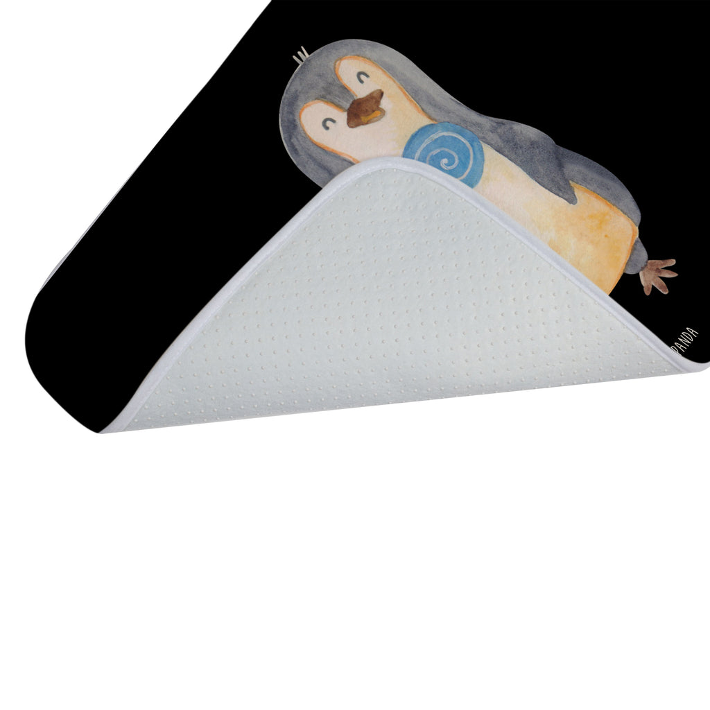 Badvorleger Pinguin Lolli Badematte, Badteppich, Duschvorleger, Badezimmerteppich, Badezimmermatte, Badvorleger, Duschmatte, Duschteppich, Pinguin, Pinguine, Lolli, Süßigkeiten, Blödsinn, Spruch, Rebell, Gauner, Ganove, Rabauke