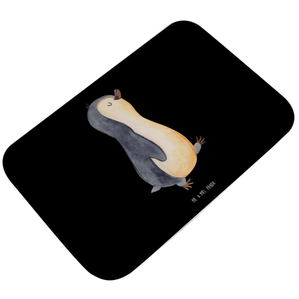 Badvorleger Pinguin marschierend Badematte, Badteppich, Duschvorleger, Badezimmerteppich, Badezimmermatte, Badvorleger, Duschmatte, Duschteppich, Pinguin, Pinguine, Frühaufsteher, Langschläfer, Bruder, Schwester, Familie
