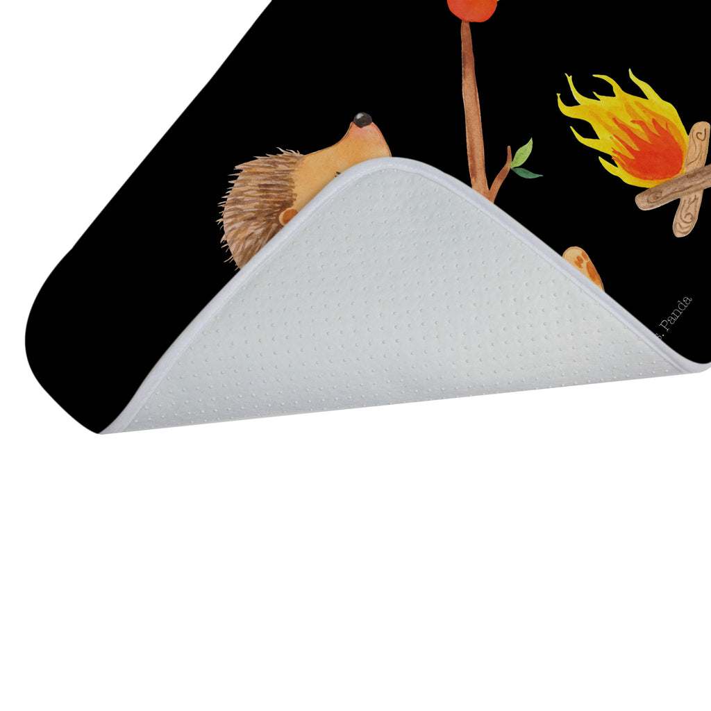 Badvorleger Igel grillt Badematte, Badteppich, Duschvorleger, Badezimmerteppich, Badezimmermatte, Badvorleger, Duschmatte, Duschteppich, Tiermotive, Gute Laune, lustige Sprüche, Tiere, Igel, Grillen, Ziele, Motivation, arbeitslos, Sinn des Lebens, Spruch