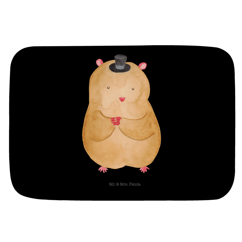Badvorleger Hamster mit Hut Badematte, Badteppich, Duschvorleger, Badezimmerteppich, Badezimmermatte, Badvorleger, Duschmatte, Duschteppich, Tiermotive, Gute Laune, lustige Sprüche, Tiere, Hamster, Hut, Magier, Zylinder, Zwerghamster, Zauberer, Houdini
