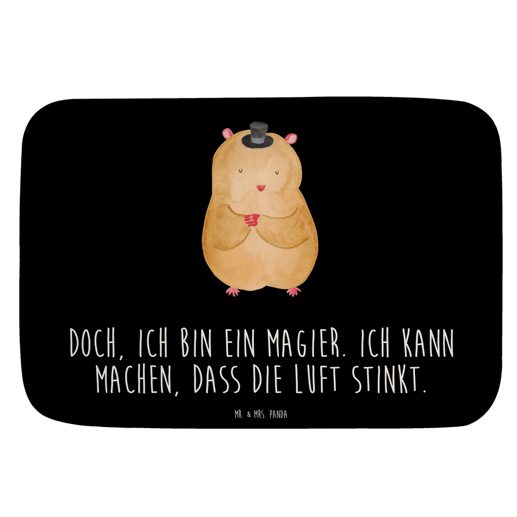 Badvorleger Hamster mit Hut Badematte, Badteppich, Duschvorleger, Badezimmerteppich, Badezimmermatte, Badvorleger, Duschmatte, Duschteppich, Tiermotive, Gute Laune, lustige Sprüche, Tiere, Hamster, Hut, Magier, Zylinder, Zwerghamster, Zauberer, Houdini