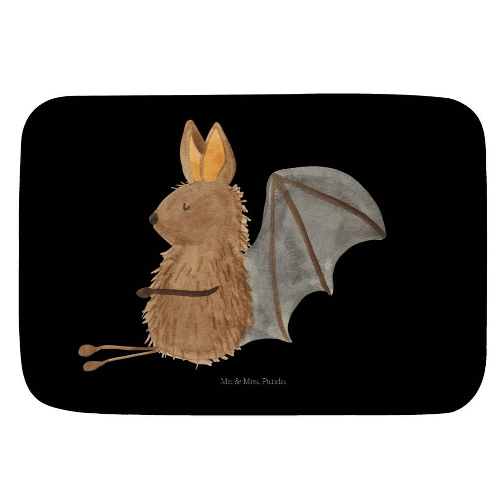 Badvorleger Fledermaus sitzend Badematte, Badteppich, Duschvorleger, Badezimmerteppich, Badezimmermatte, Badvorleger, Duschmatte, Duschteppich, Tiermotive, Gute Laune, lustige Sprüche, Tiere, Fledermaus, Fledermäuse, Motivation, entspannen