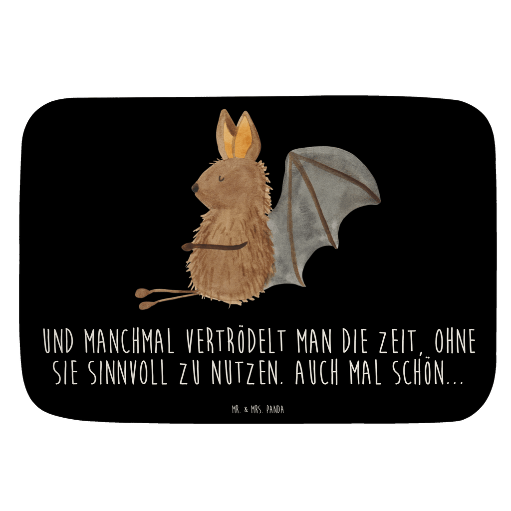 Badvorleger Fledermaus sitzend Badematte, Badteppich, Duschvorleger, Badezimmerteppich, Badezimmermatte, Badvorleger, Duschmatte, Duschteppich, Tiermotive, Gute Laune, lustige Sprüche, Tiere, Fledermaus, Fledermäuse, Motivation, entspannen