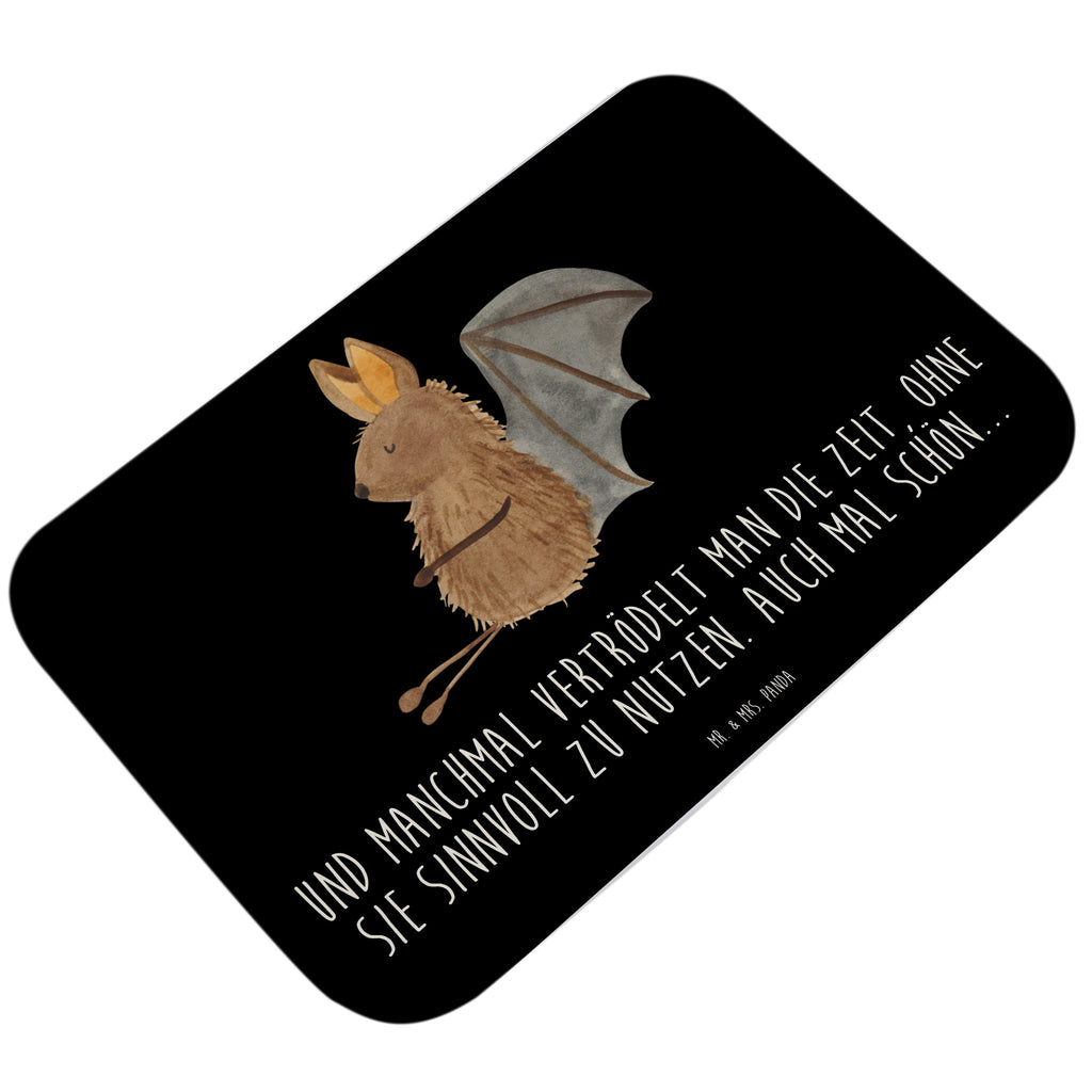 Badvorleger Fledermaus sitzend Badematte, Badteppich, Duschvorleger, Badezimmerteppich, Badezimmermatte, Badvorleger, Duschmatte, Duschteppich, Tiermotive, Gute Laune, lustige Sprüche, Tiere, Fledermaus, Fledermäuse, Motivation, entspannen