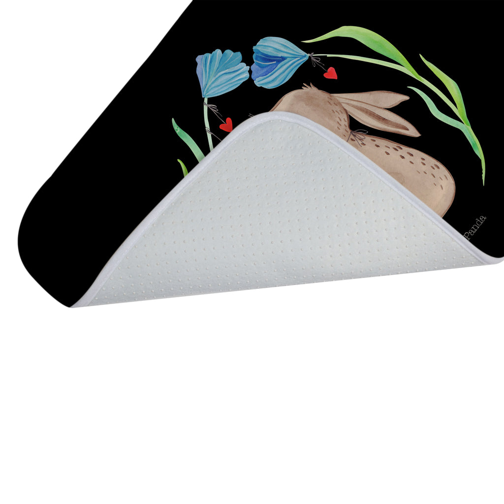 Badvorleger Hase Blume Badematte, Badteppich, Duschvorleger, Badezimmerteppich, Badezimmermatte, Badvorleger, Duschmatte, Duschteppich, Ostern, Osterhase, Ostergeschenke, Osternest, Osterdeko, Geschenk zu Ostern, Hase, Kaninchen, Kind, Taufe, Taufgeschenk, Geburt, Schwangerschaft, erstes Kind, Kindergeburtstag, Geburtstag, Hoffnung, Träume