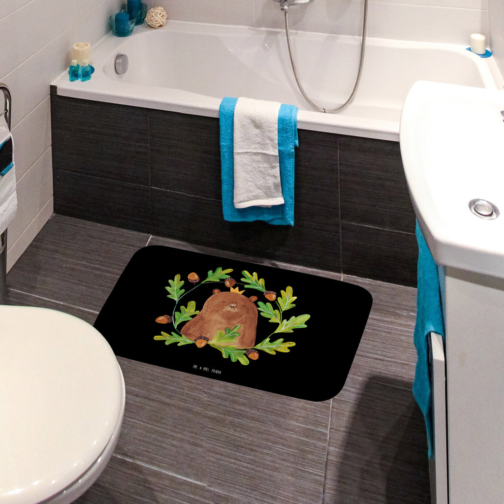 Badvorleger Bär König Badematte, Badteppich, Duschvorleger, Badezimmerteppich, Badezimmermatte, Badvorleger, Duschmatte, Duschteppich, Bär, Teddy, Teddybär, Papa, Papa Bär, bester Vater, bester Papa, weltbester Papa, Vatertag, Vater, Dad, Daddy, Papi