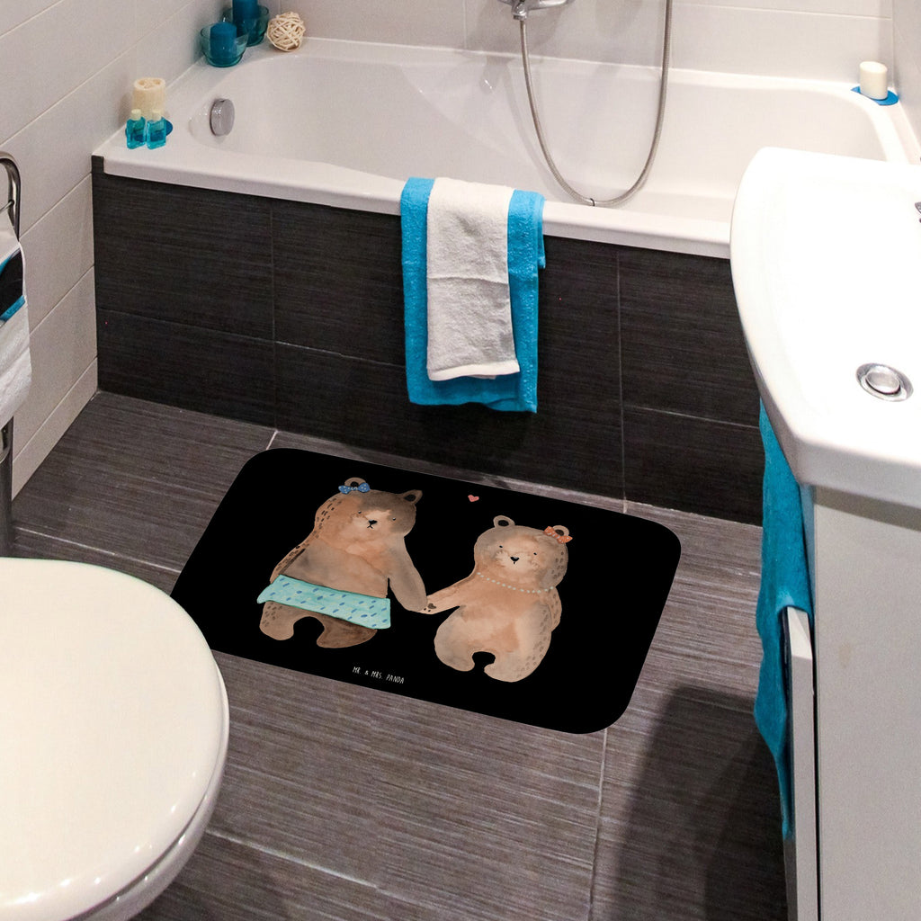Badvorleger Bär Freundin Badematte, Badteppich, Duschvorleger, Badezimmerteppich, Badezimmermatte, Badvorleger, Duschmatte, Duschteppich, Bär, Teddy, Teddybär, Bär Freundin Beste Freund Liebe Liebesbeweis Verliebt Kumpel Kumpeliene