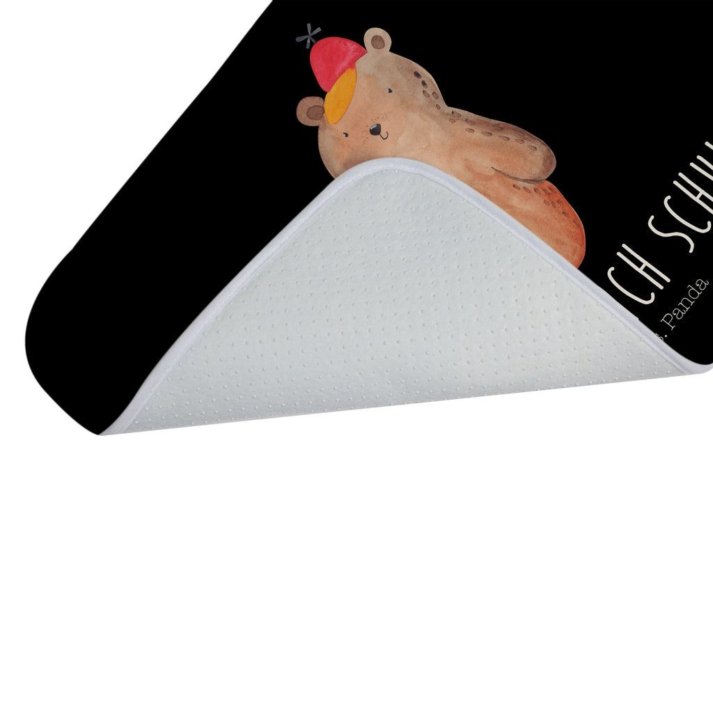 Badvorleger Bär mit Schultüte Badematte, Badteppich, Duschvorleger, Badezimmerteppich, Badezimmermatte, Badvorleger, Duschmatte, Duschteppich, Bär, Teddy, Teddybär, Bär Motiv, Schultüte, Erster Schultag Geschenk, Einschulung Geschenk, Schule Geschenk, Grundschule, Schulanfang, Schulbeginn