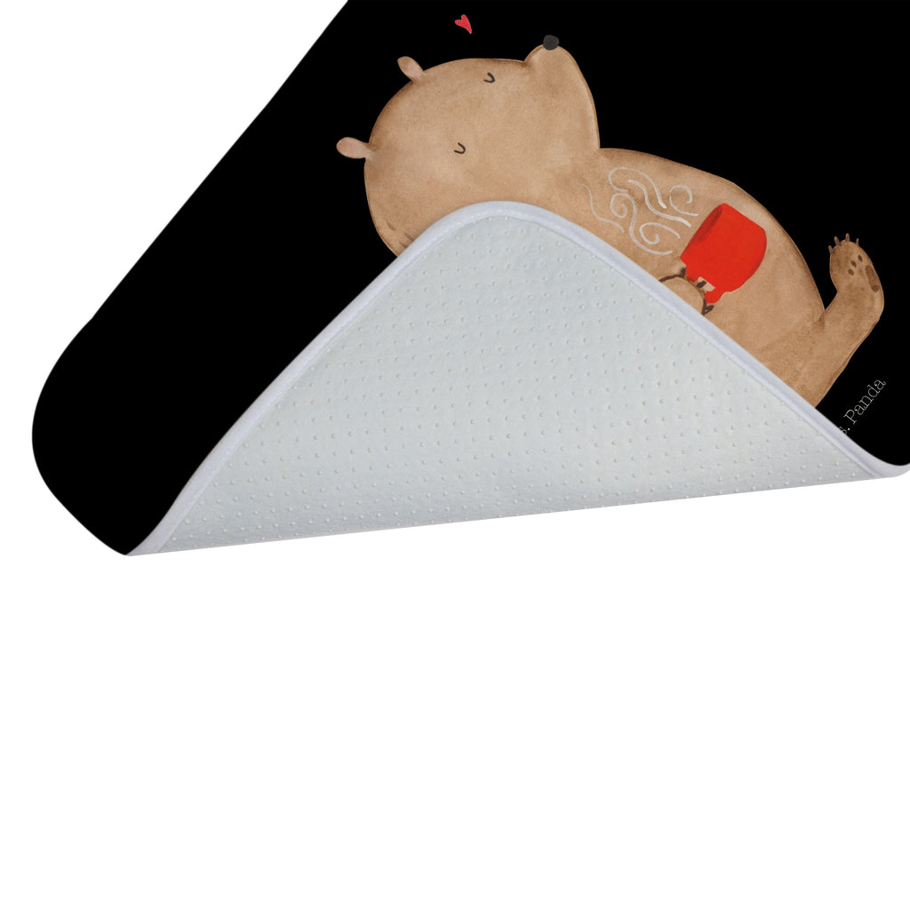Badvorleger Bär Kaffee Badematte, Badteppich, Duschvorleger, Badezimmerteppich, Badezimmermatte, Badvorleger, Duschmatte, Duschteppich, Bär, Teddy, Teddybär, Kaffee, Coffee, Bären, guten Morgen, Morgenroutine, Welt erobern, Welt retten, Motivation