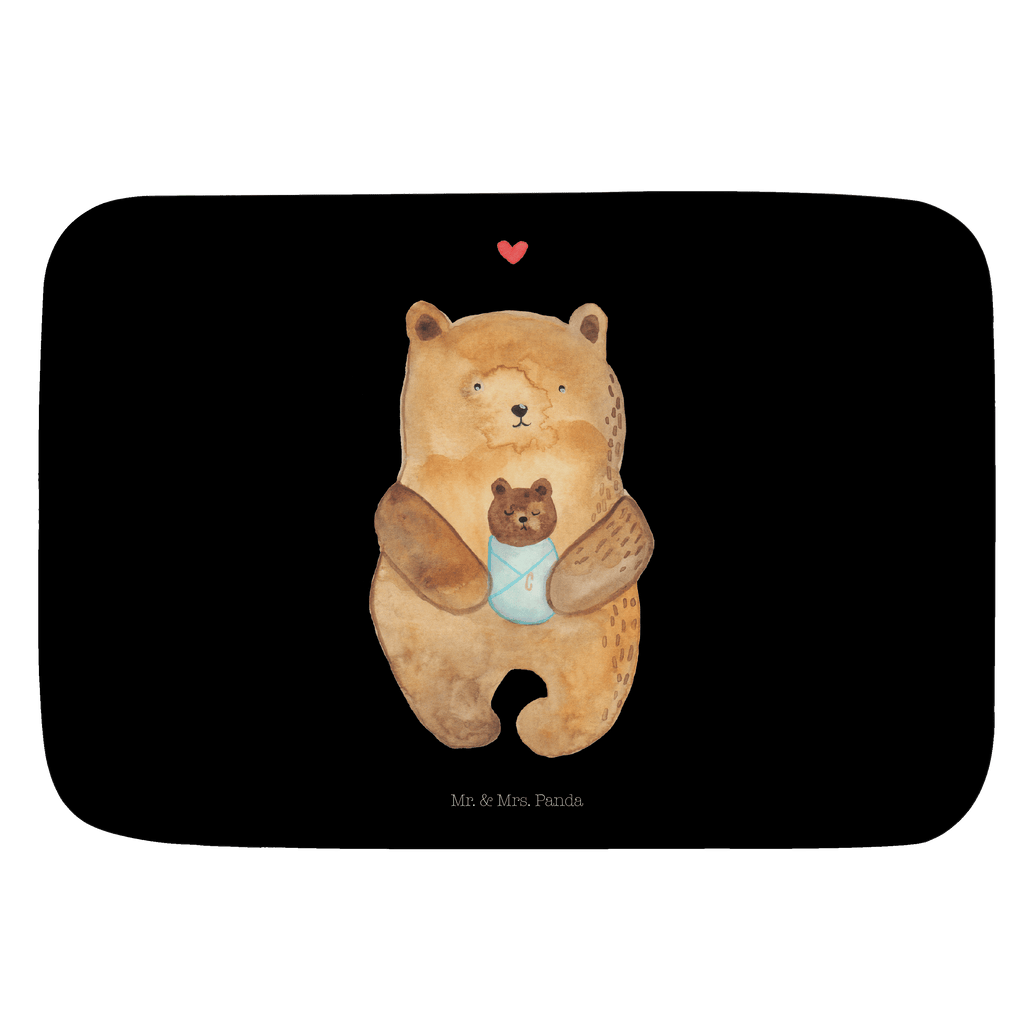 Badvorleger Bär mit Baby Badematte, Badteppich, Duschvorleger, Badezimmerteppich, Badezimmermatte, Badvorleger, Duschmatte, Duschteppich, Bär, Teddy, Teddybär, Eltern, Mutter, Baby, Taufe, Geburt, Nichte, Neffe, Enkel, Enkelin, Täufling, Geburtstag, Glückwunsch