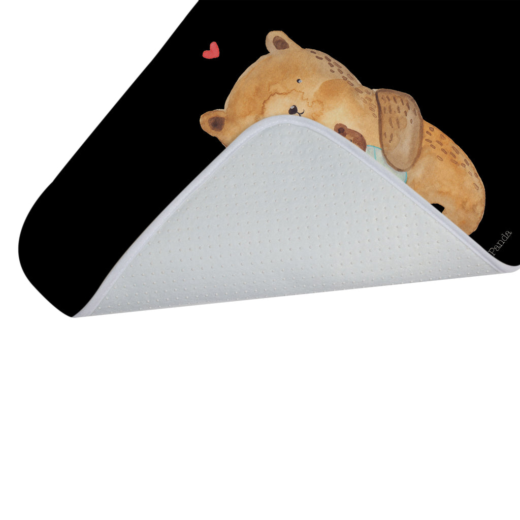 Badvorleger Bär mit Baby Badematte, Badteppich, Duschvorleger, Badezimmerteppich, Badezimmermatte, Badvorleger, Duschmatte, Duschteppich, Bär, Teddy, Teddybär, Eltern, Mutter, Baby, Taufe, Geburt, Nichte, Neffe, Enkel, Enkelin, Täufling, Geburtstag, Glückwunsch