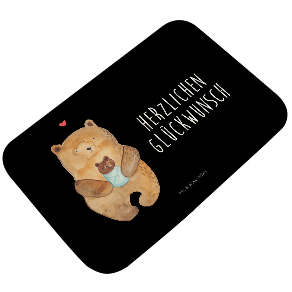 Badvorleger Bär mit Baby Badematte, Badteppich, Duschvorleger, Badezimmerteppich, Badezimmermatte, Badvorleger, Duschmatte, Duschteppich, Bär, Teddy, Teddybär, Eltern, Mutter, Baby, Taufe, Geburt, Nichte, Neffe, Enkel, Enkelin, Täufling, Geburtstag, Glückwunsch