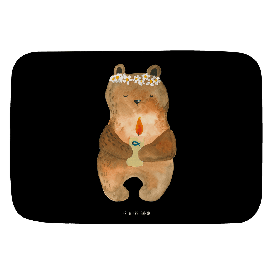 Badvorleger Kommunion-Bär Badematte, Badteppich, Duschvorleger, Badezimmerteppich, Badezimmermatte, Badvorleger, Duschmatte, Duschteppich, Bär, Teddy, Teddybär, Kommunion, Gottes Segen, Taufkerze, katholisch