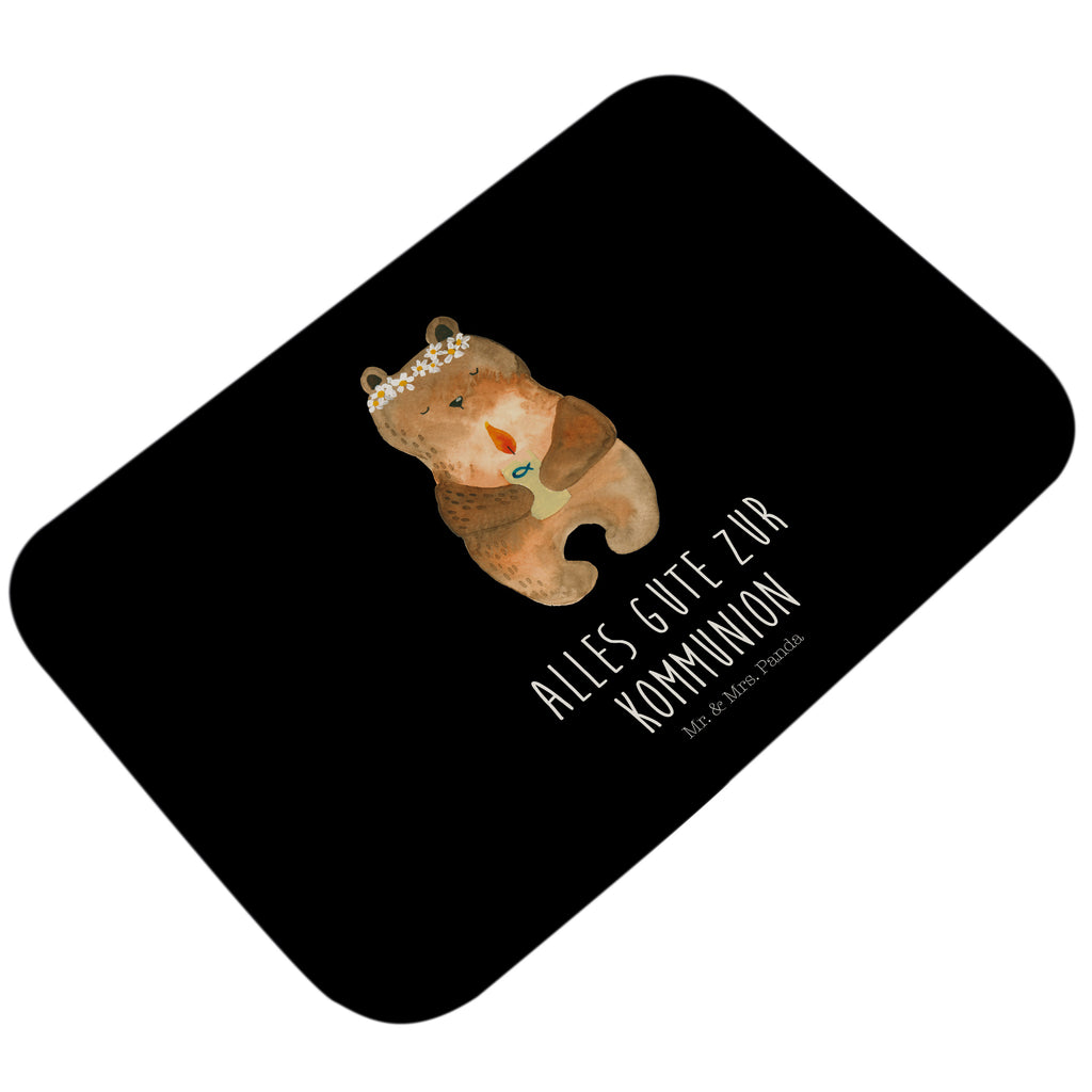 Badvorleger Kommunion-Bär Badematte, Badteppich, Duschvorleger, Badezimmerteppich, Badezimmermatte, Badvorleger, Duschmatte, Duschteppich, Bär, Teddy, Teddybär, Kommunion, Gottes Segen, Taufkerze, katholisch