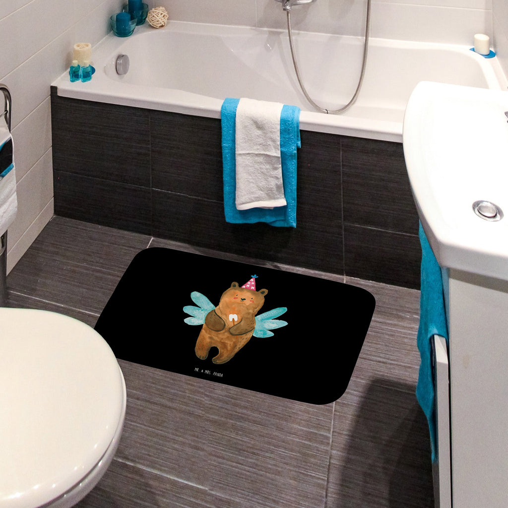 Badvorleger Zahnfee Bär Badematte, Badteppich, Duschvorleger, Badezimmerteppich, Badezimmermatte, Badvorleger, Duschmatte, Duschteppich, Bär, Teddy, Teddybär, Zahnfee, Fee, Milchzahn, Erster Zahn