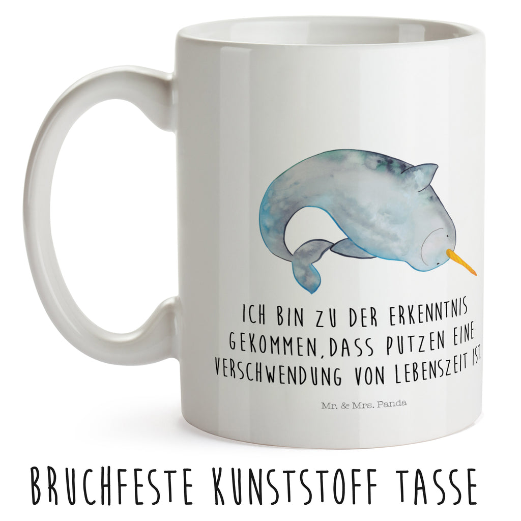 Kindertasse Narwal Kunststoff Tasse, Kindergarten, Tasse, Trinkbecher, Camping Becher, Kaffeetasse, Kunststoffbecher, Kindergartenbecher, Outdoorgeschirr, Kunststoffgeschirr, Reisebecher, Reisetasse, Kinderbecher, Meerestiere, Meer, Urlaub, Narwal, Wal, Putzen, Hausfrau, Junggesellin, aufräumen, Kinderzimmer