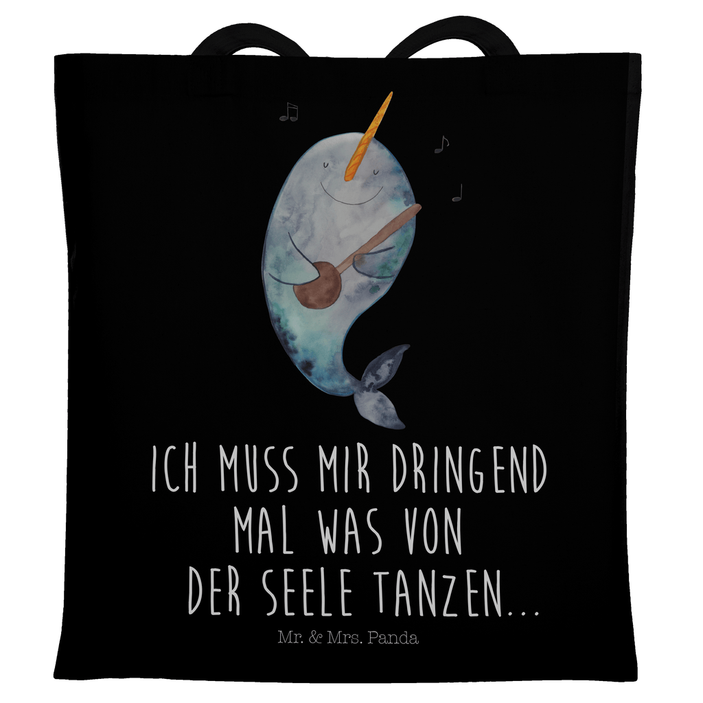 Tragetasche Narwal Gitarre Beuteltasche, Beutel, Einkaufstasche, Jutebeutel, Stoffbeutel, Meerestiere, Meer, Urlaub, Narwal, Wal, Tanzen, Probleme, Problemlösung, Frust, Gespräche, Gitarre