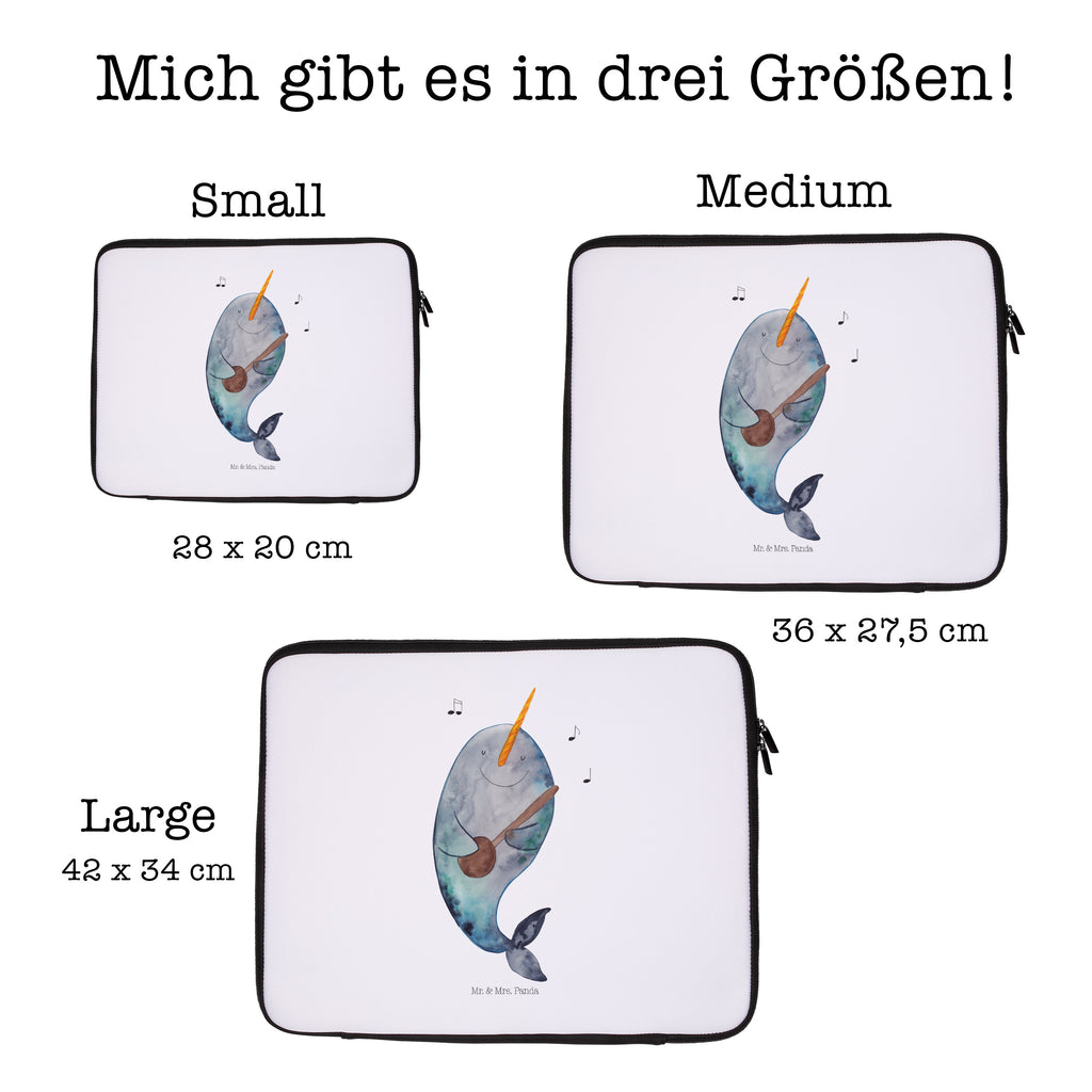 33 x 42 Notebook Tasche Narwal Gitarre Notebook Tasche, Laptop, Computertasche, Tasche, Schutzhülle, Meerestiere, Meer, Urlaub, Narwal, Wal, Tanzen, Probleme, Problemlösung, Frust, Gespräche, Gitarre