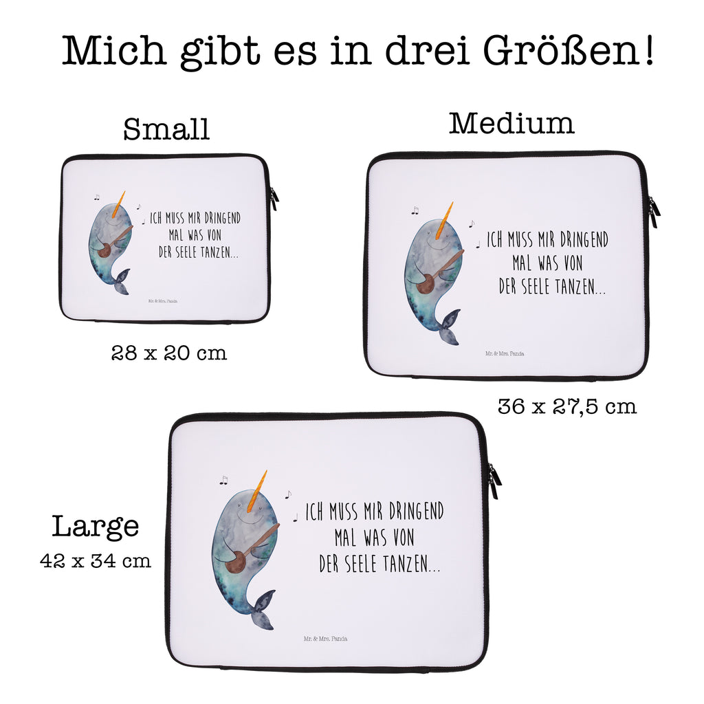 33 x 42 Notebook Tasche Narwal Gitarre Notebook Tasche, Laptop, Computertasche, Tasche, Schutzhülle, Meerestiere, Meer, Urlaub, Narwal, Wal, Tanzen, Probleme, Problemlösung, Frust, Gespräche, Gitarre