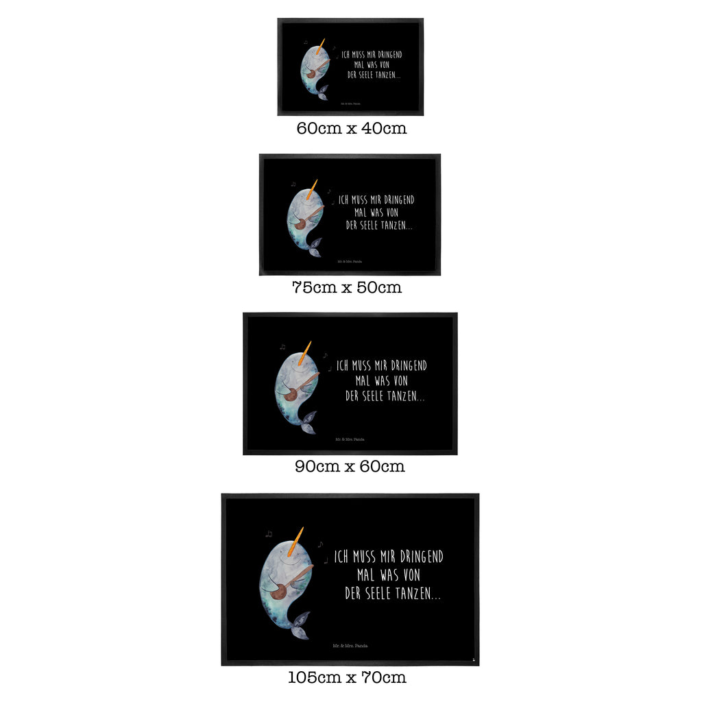 Fußmatte Narwal Gitarre Narwal, Wal, Tanzen, Probleme, Problemlösung, Frust, Gespräche, Gitarre Türvorleger, Schmutzmatte, Fußabtreter, Matte, Schmutzfänger, Fußabstreifer, Schmutzfangmatte, Türmatte, Motivfußmatte,  Haustürmatte, Vorleger  Meerestiere, Meer, Urlaub