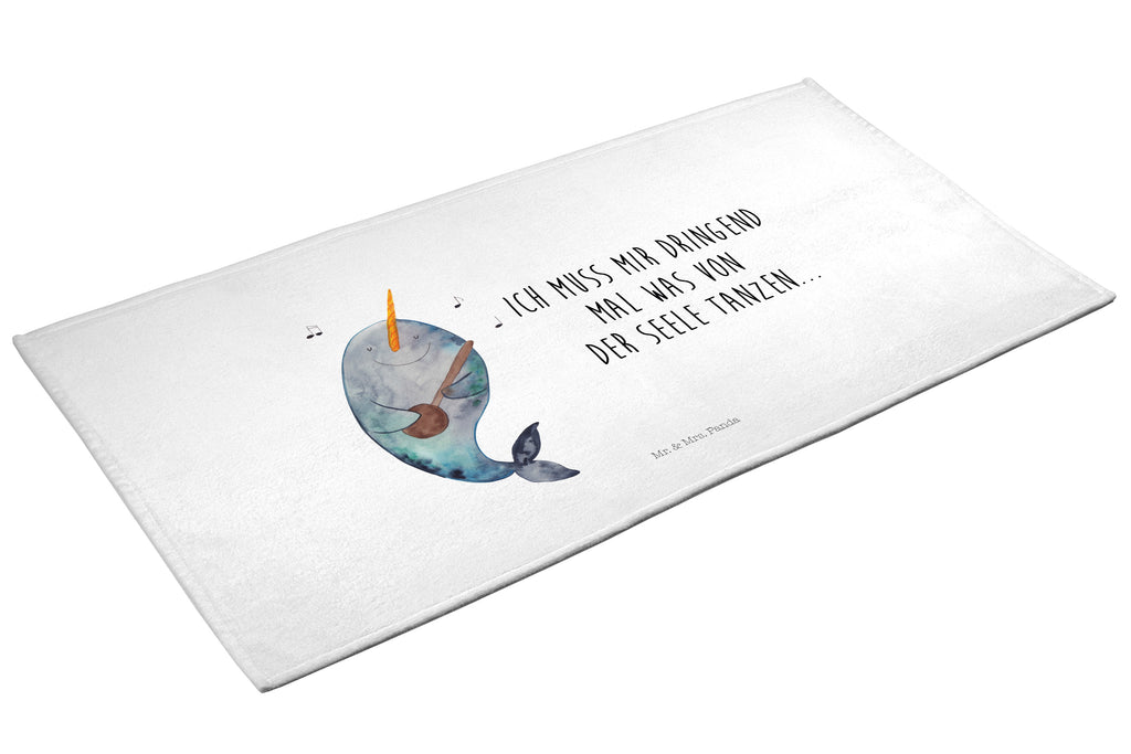 50 x 100 Handtuch Narwal Gitarre Handtuch, Badehandtuch, Badezimmer, Handtücher, groß, Kinder, Baby, Meerestiere, Meer, Urlaub, Narwal, Wal, Tanzen, Probleme, Problemlösung, Frust, Gespräche, Gitarre