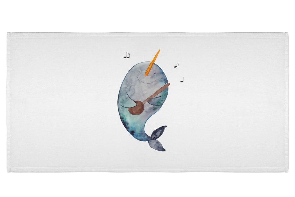 50 x 100 Handtuch Narwal Gitarre Handtuch, Badehandtuch, Badezimmer, Handtücher, groß, Kinder, Baby, Meerestiere, Meer, Urlaub, Narwal, Wal, Tanzen, Probleme, Problemlösung, Frust, Gespräche, Gitarre