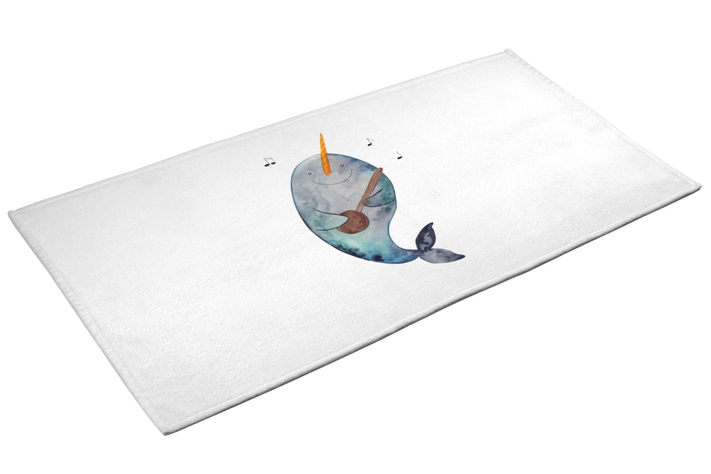 50 x 100 Handtuch Narwal Gitarre Handtuch, Badehandtuch, Badezimmer, Handtücher, groß, Kinder, Baby, Meerestiere, Meer, Urlaub, Narwal, Wal, Tanzen, Probleme, Problemlösung, Frust, Gespräche, Gitarre