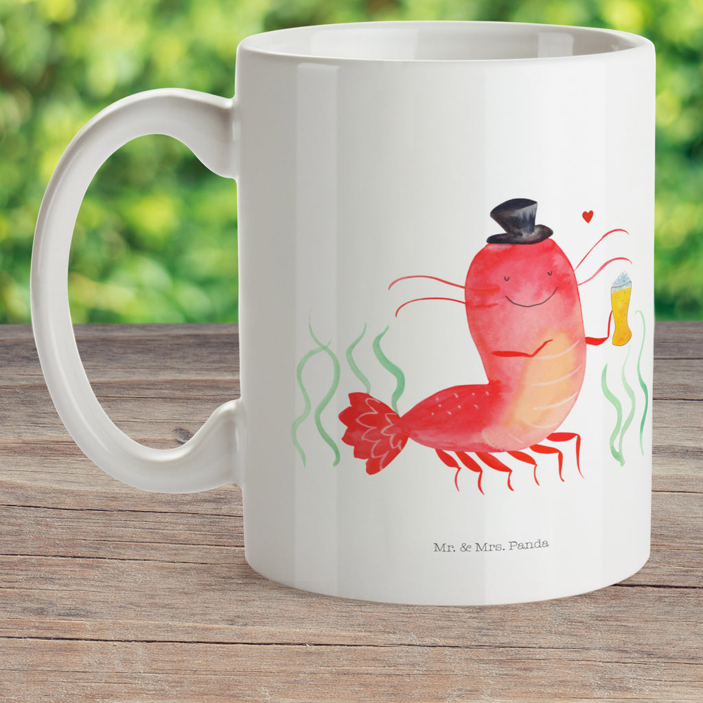 Kindertasse Hummer mit Weizen Kunststoff Tasse, Kindergarten, Tasse, Trinkbecher, Camping Becher, Kaffeetasse, Kunststoffbecher, Kindergartenbecher, Outdoorgeschirr, Kunststoffgeschirr, Reisebecher, Reisetasse, Kinderbecher, Meerestiere, Meer, Urlaub, Garnele, Garnelen, Bier, Kochen, Männerhaushalt, Junggeselle, Junggesellin, Bierliebhaber, Kneipe, Gasthaus, Wirtschaft
