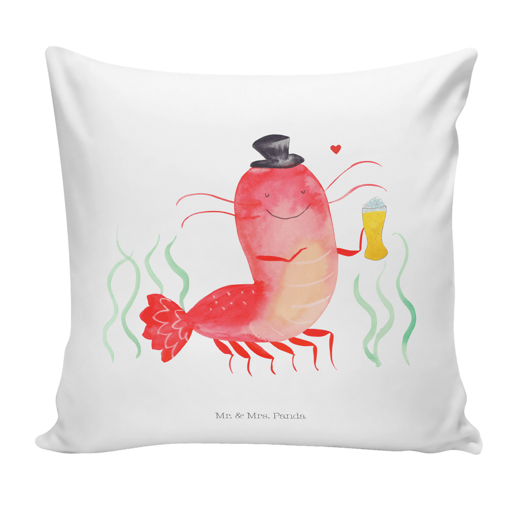 40x40 Kissen Hummer mit Weizen Kissenhülle, Kopfkissen, Sofakissen, Dekokissen, Motivkissen, Meerestiere, Meer, Urlaub, Garnele, Garnelen, Bier, Kochen, Männerhaushalt, Junggeselle, Junggesellin, Bierliebhaber, Kneipe, Gasthaus, Wirtschaft