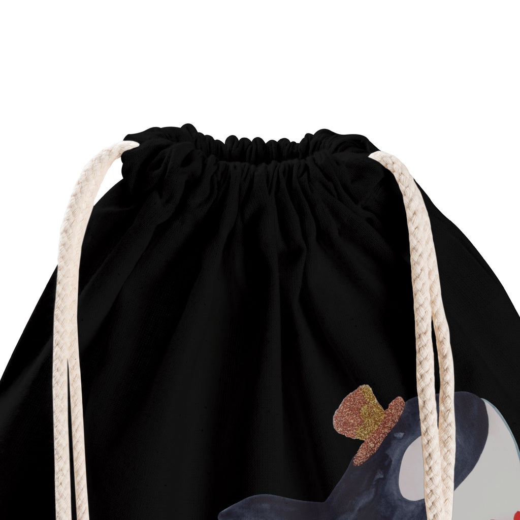 Sportbeutel Orca Zylinder Turnbeutel, Beutel, Sporttasche, Tasche, Stoffbeutel, Meerestiere, Meer, Urlaub, Narwal, Glitter, Konfetti, Glitzer, Geburtstag, Feier, Fete, Fest, Glückwunsch, Orca