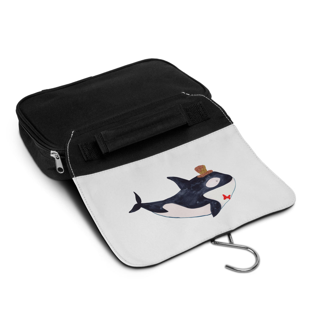 Kulturbeutel Orca Zylinder Kulturbeutel, Zum Aufhängen, Waschtasche, Kosmetiktasche, Damen, Herren, Aufbewahrungstasche, Schminktasche, Kosmetikbeutel, Organizer, Kulturtasche, Schminkutensil, Meerestiere, Meer, Urlaub, Narwal, Glitter, Konfetti, Glitzer, Geburtstag, Feier, Fete, Fest, Glückwunsch, Orca