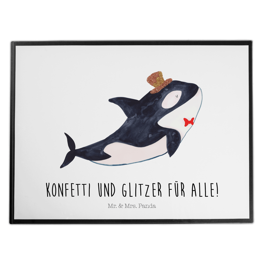 Schreibtischunterlage Orca Zylinder Schreibunterlage, Schreibtischauflage, Bürobedarf, Büroartikel, Schreibwaren, Schreibtisch Unterlagen, Schreibtischunterlage Groß, Meerestiere, Meer, Urlaub, Narwal, Glitter, Konfetti, Glitzer, Geburtstag, Feier, Fete, Fest, Glückwunsch, Orca