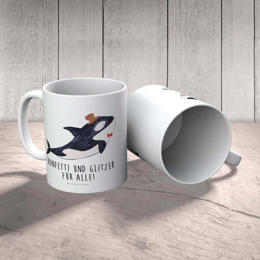 Kindertasse Orca Zylinder Kunststoff Tasse, Kindergarten, Tasse, Trinkbecher, Camping Becher, Kaffeetasse, Kunststoffbecher, Kindergartenbecher, Outdoorgeschirr, Kunststoffgeschirr, Reisebecher, Reisetasse, Kinderbecher, Meerestiere, Meer, Urlaub, Narwal, Glitter, Konfetti, Glitzer, Geburtstag, Feier, Fete, Fest, Glückwunsch, Orca