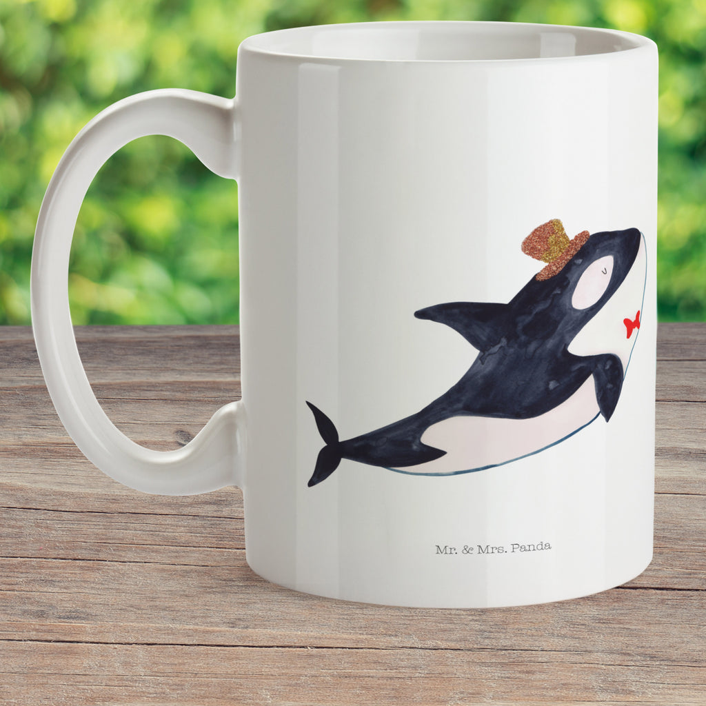 Kindertasse Orca Zylinder Kunststoff Tasse, Kindergarten, Tasse, Trinkbecher, Camping Becher, Kaffeetasse, Kunststoffbecher, Kindergartenbecher, Outdoorgeschirr, Kunststoffgeschirr, Reisebecher, Reisetasse, Kinderbecher, Meerestiere, Meer, Urlaub, Narwal, Glitter, Konfetti, Glitzer, Geburtstag, Feier, Fete, Fest, Glückwunsch, Orca