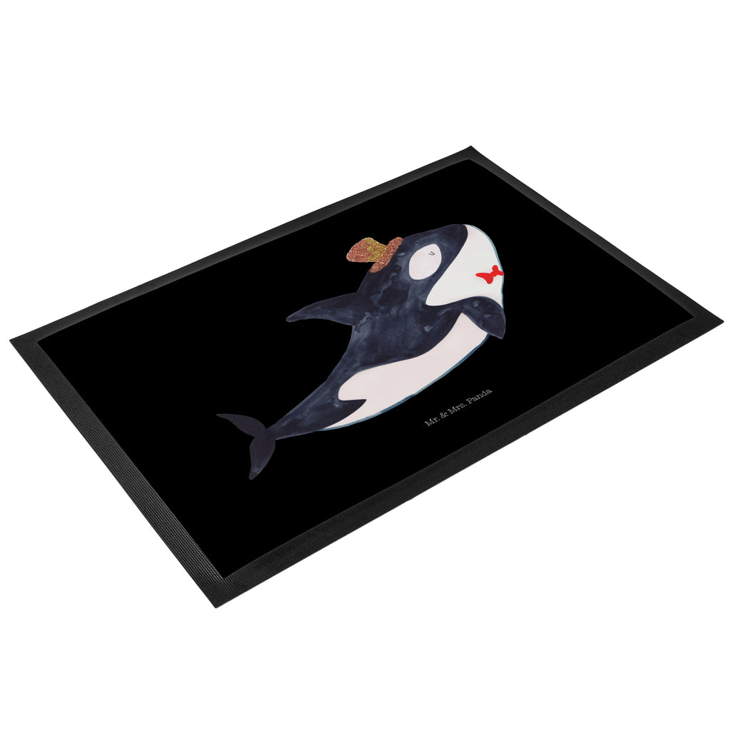 Fußmatte Orca Zylinder Narwal, Glitter, Konfetti, Glitzer, Geburtstag, Feier, Fete, Fest, Glückwunsch, Orca Türvorleger, Schmutzmatte, Fußabtreter, Matte, Schmutzfänger, Fußabstreifer, Schmutzfangmatte, Türmatte, Motivfußmatte,  Haustürmatte, Vorleger  Meerestiere, Meer, Urlaub