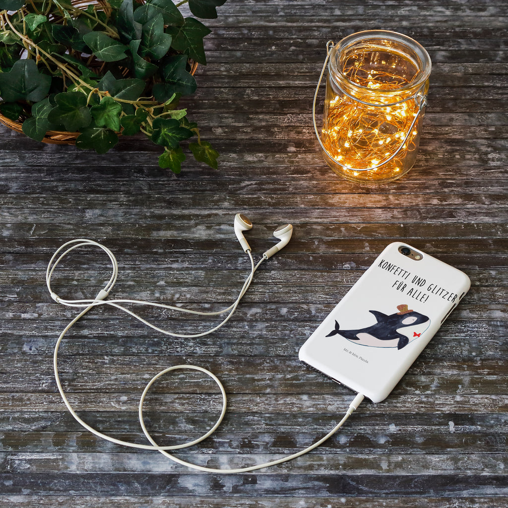 Iphone 6 / 6S Handyhülle Orca Zylinder Handyhülle, Handycover, Cover, Handy, Hülle, Iphone 6, Iphone 6s, Meerestiere, Meer, Urlaub, Narwal, Glitter, Konfetti, Glitzer, Geburtstag, Feier, Fete, Fest, Glückwunsch, Orca