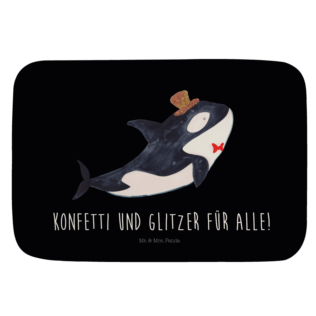 Badvorleger Orca Zylinder Badematte, Badteppich, Duschvorleger, Badezimmerteppich, Badezimmermatte, Badvorleger, Duschmatte, Duschteppich, Meerestiere, Meer, Urlaub, Narwal, Glitter, Konfetti, Glitzer, Geburtstag, Feier, Fete, Fest, Glückwunsch, Orca