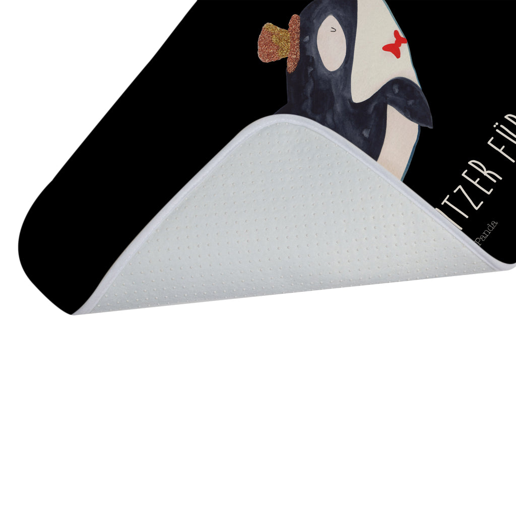 Badvorleger Orca Zylinder Badematte, Badteppich, Duschvorleger, Badezimmerteppich, Badezimmermatte, Badvorleger, Duschmatte, Duschteppich, Meerestiere, Meer, Urlaub, Narwal, Glitter, Konfetti, Glitzer, Geburtstag, Feier, Fete, Fest, Glückwunsch, Orca