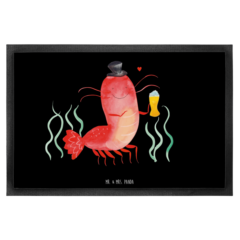 Fußmatte Hummer mit Weizen Garnele, Garnelen, Bier, Kochen, Männerhaushalt, Junggeselle, Junggesellin, Bierliebhaber, Kneipe, Gasthaus, Wirtschaft Türvorleger, Schmutzmatte, Fußabtreter, Matte, Schmutzfänger, Fußabstreifer, Schmutzfangmatte, Türmatte, Motivfußmatte,  Haustürmatte, Vorleger  Meerestiere, Meer, Urlaub