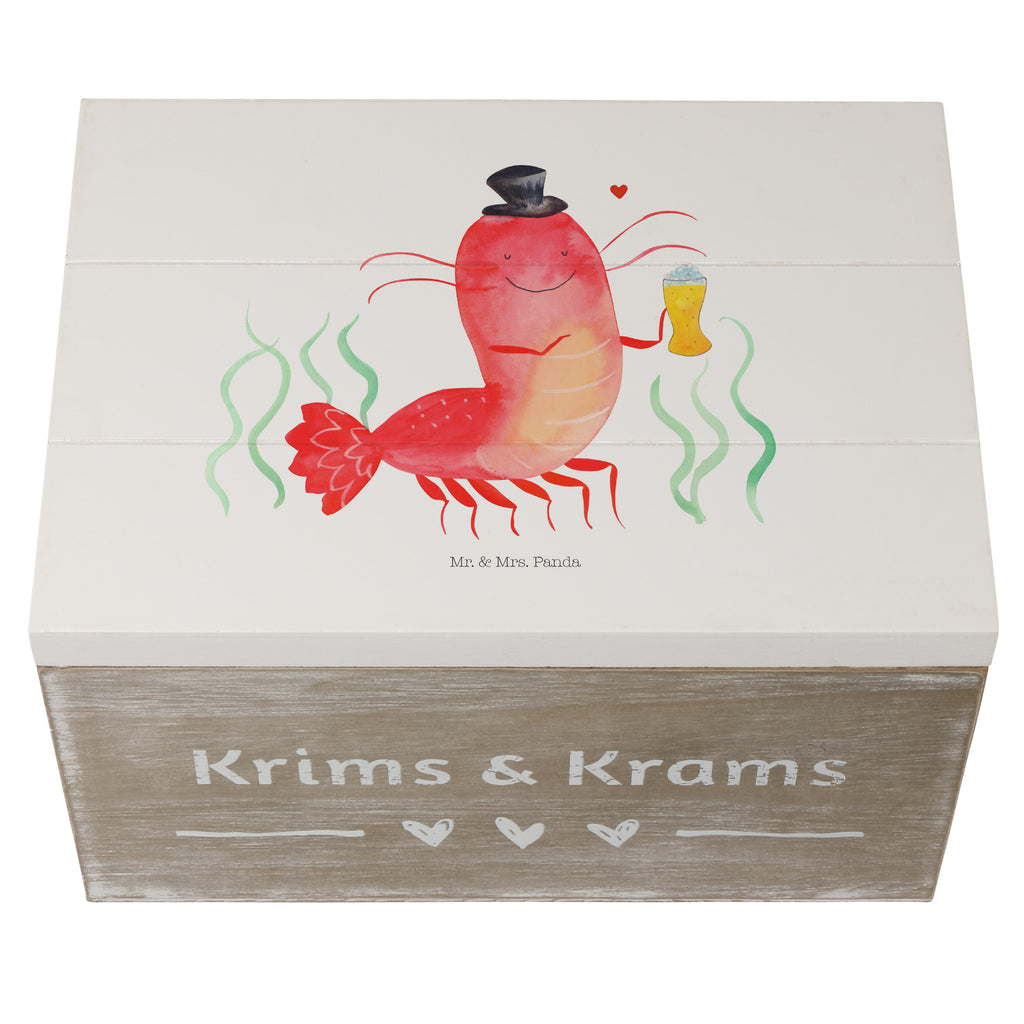 Holzkiste Hummer mit Weizen Holzkiste, Kiste, Schatzkiste, Truhe, Schatulle, XXL, Erinnerungsbox, Erinnerungskiste, Dekokiste, Aufbewahrungsbox, Meerestiere, Meer, Urlaub, Garnele, Garnelen, Bier, Kochen, Männerhaushalt, Junggeselle, Junggesellin, Bierliebhaber, Kneipe, Gasthaus, Wirtschaft