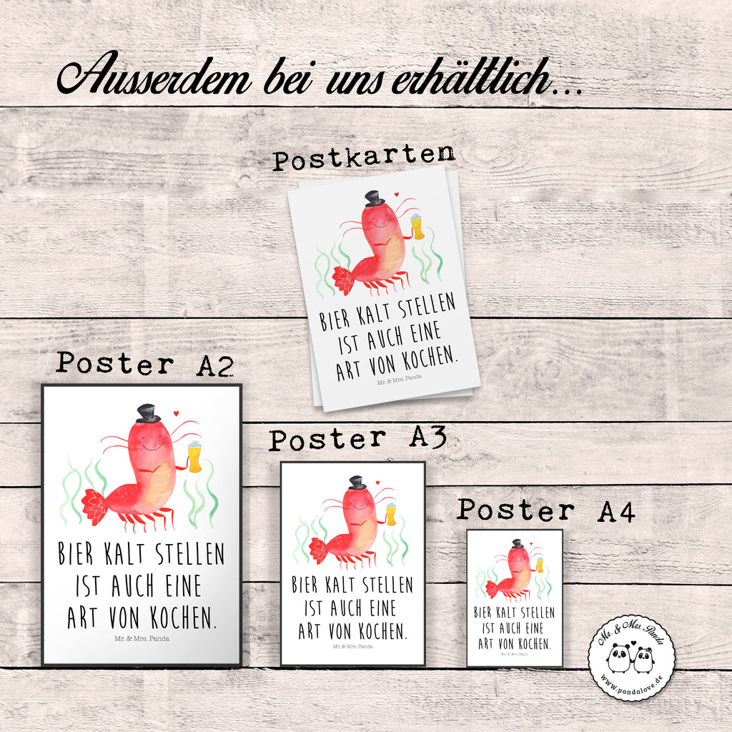 Poster Hummer mit Weizen Poster, Wandposter, Bild, Wanddeko, Küchenposter, Kinderposter, Wanddeko Bild, Raumdekoration, Wanddekoration, Handgemaltes Poster, Mr. & Mrs. Panda Poster, Designposter, Kunstdruck, Posterdruck, Meerestiere, Meer, Urlaub, Garnele, Garnelen, Bier, Kochen, Männerhaushalt, Junggeselle, Junggesellin, Bierliebhaber, Kneipe, Gasthaus, Wirtschaft