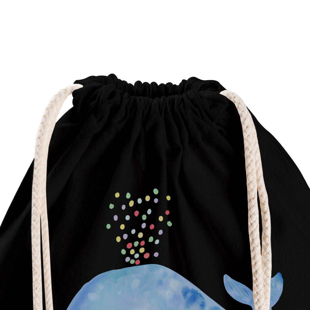 Sportbeutel Wal Konfetti Turnbeutel, Beutel, Sporttasche, Tasche, Stoffbeutel, Meerestiere, Meer, Urlaub, Wal, Konfetti, Wale, Motivation, Neuanfang, Trennung, Diät, Abnehmen, Neustart, Lebensabschnitt, Geburtstag