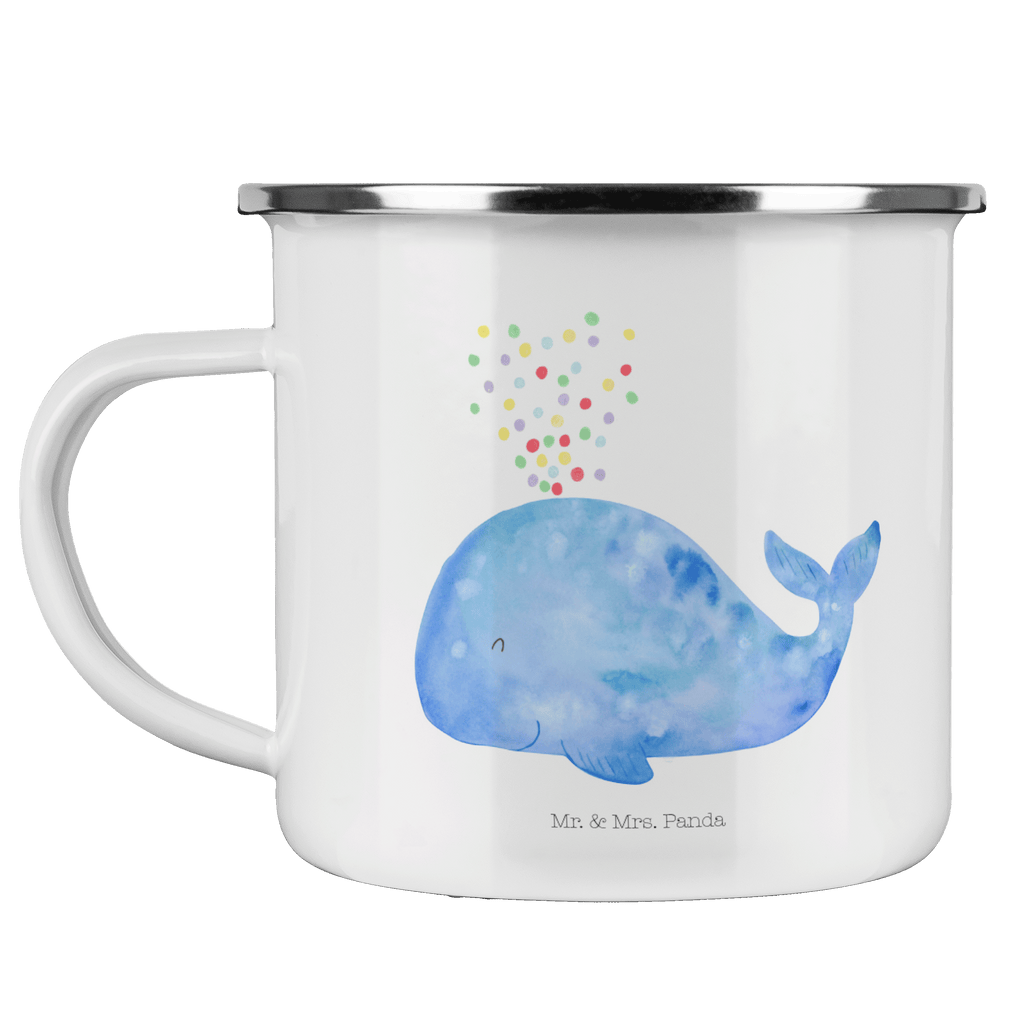 Camping Emaille Tasse Wal Konfetti Campingtasse, Trinkbecher, Metalltasse, Outdoor Tasse, Emaille Trinkbecher, Blechtasse Outdoor, Emaille Campingbecher, Edelstahl Trinkbecher, Metalltasse für Camping, Kaffee Blechtasse, Camping Tasse Metall, Meerestiere, Meer, Urlaub, Wal, Konfetti, Wale, Motivation, Neuanfang, Trennung, Diät, Abnehmen, Neustart, Lebensabschnitt, Geburtstag