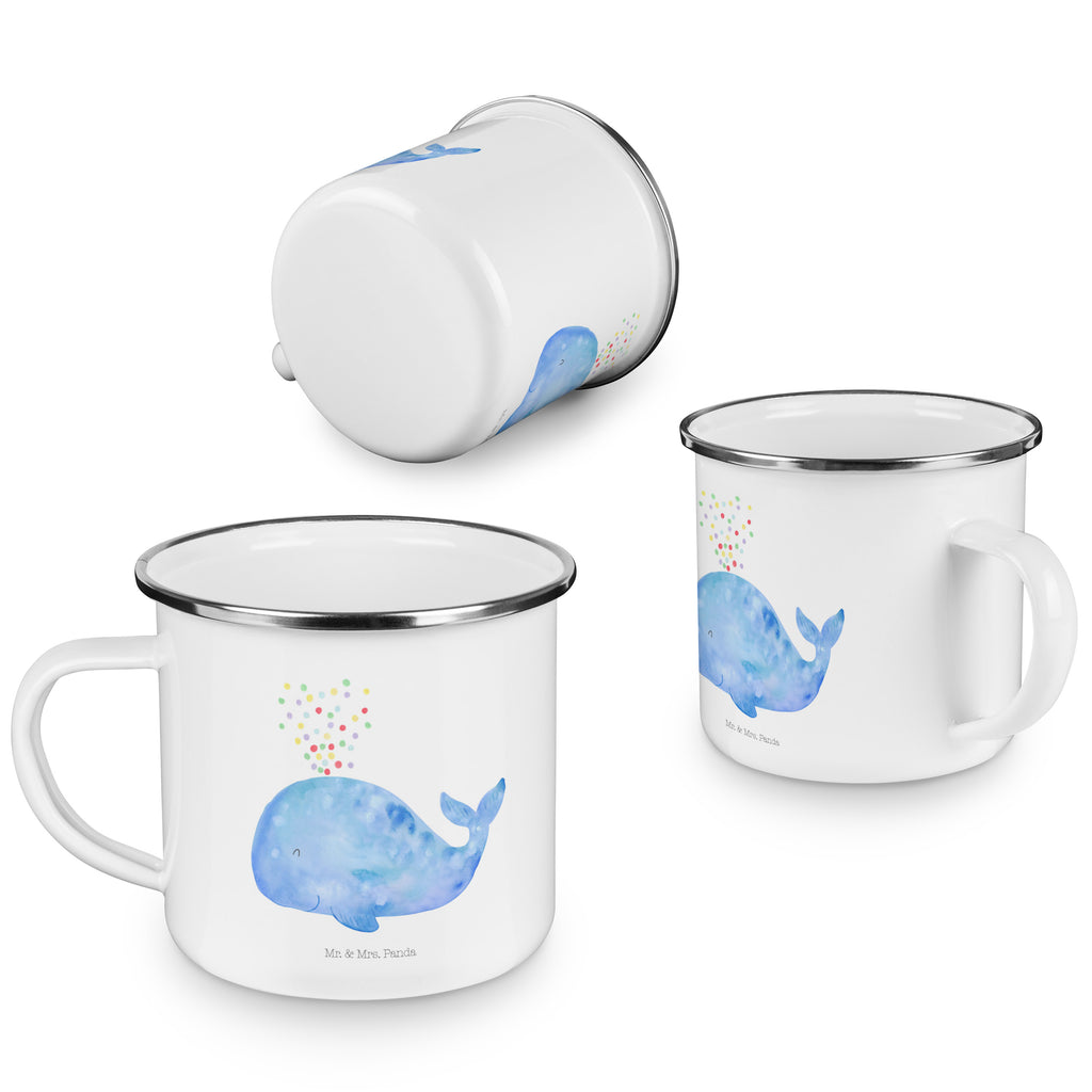Camping Emaille Tasse Wal Konfetti Campingtasse, Trinkbecher, Metalltasse, Outdoor Tasse, Emaille Trinkbecher, Blechtasse Outdoor, Emaille Campingbecher, Edelstahl Trinkbecher, Metalltasse für Camping, Kaffee Blechtasse, Camping Tasse Metall, Meerestiere, Meer, Urlaub, Wal, Konfetti, Wale, Motivation, Neuanfang, Trennung, Diät, Abnehmen, Neustart, Lebensabschnitt, Geburtstag