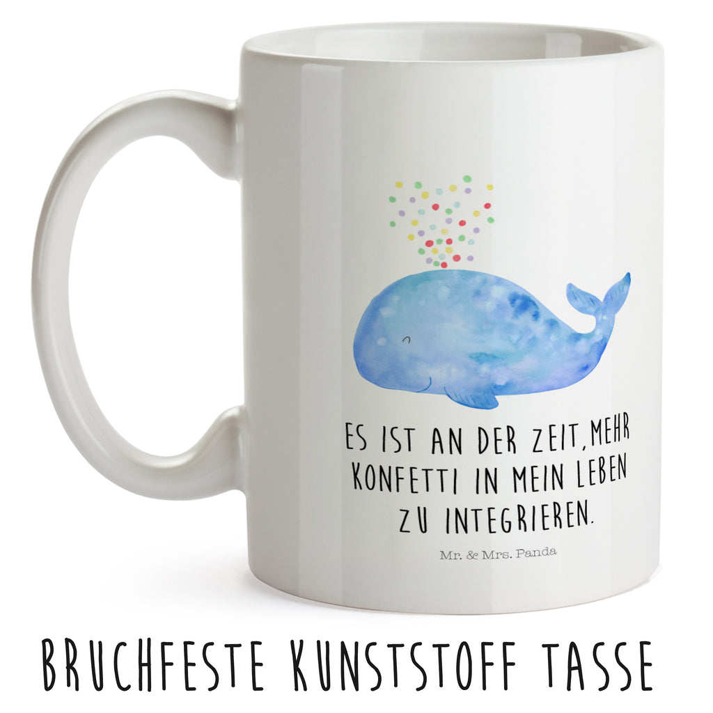 Kindertasse Wal Konfetti Kunststoff Tasse, Kindergarten, Tasse, Trinkbecher, Camping Becher, Kaffeetasse, Kunststoffbecher, Kindergartenbecher, Outdoorgeschirr, Kunststoffgeschirr, Reisebecher, Reisetasse, Kinderbecher, Meerestiere, Meer, Urlaub, Wal, Konfetti, Wale, Motivation, Neuanfang, Trennung, Diät, Abnehmen, Neustart, Lebensabschnitt, Geburtstag