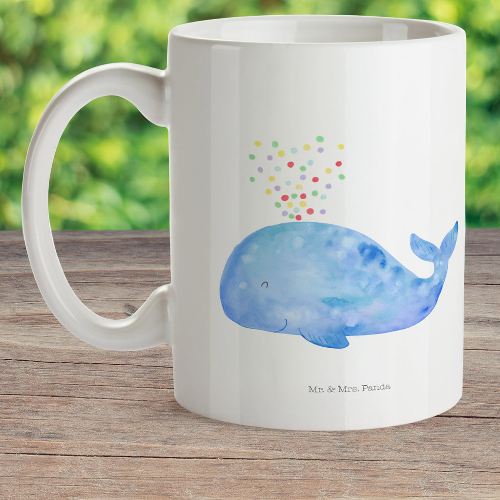 Kindertasse Wal Konfetti Kunststoff Tasse, Kindergarten, Tasse, Trinkbecher, Camping Becher, Kaffeetasse, Kunststoffbecher, Kindergartenbecher, Outdoorgeschirr, Kunststoffgeschirr, Reisebecher, Reisetasse, Kinderbecher, Meerestiere, Meer, Urlaub, Wal, Konfetti, Wale, Motivation, Neuanfang, Trennung, Diät, Abnehmen, Neustart, Lebensabschnitt, Geburtstag